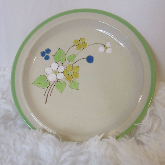 Andre Ponche Vintage Hand Painted Dessert Plate 7 inch April Song 204 - Picture 2 of 4